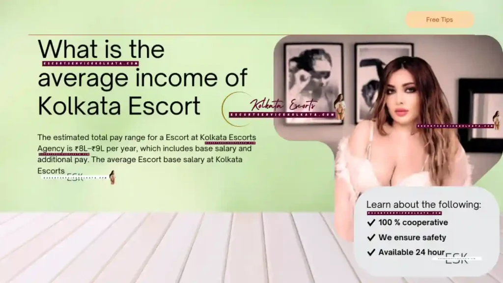 What is the average income of kolkata escorts?